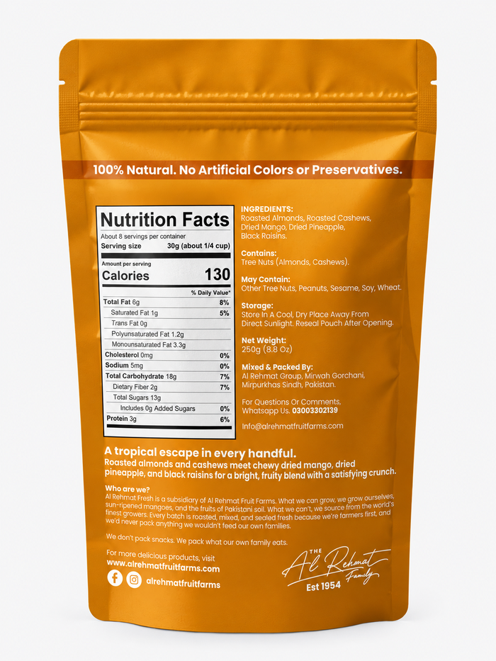 INGREDIENTS & NUTRITION INFO