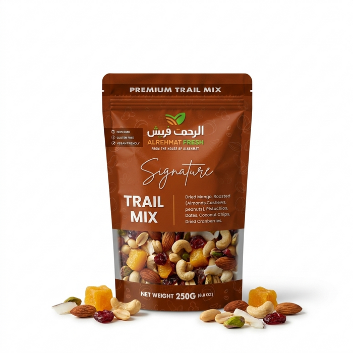 Al Fresh Rehmat Signature premium trail mix 250g farm grown mango dates pistachios luxury gift Pakistan