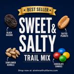 Al Rehmat Fresh Sweet and Salty snack mix 250g pouch salted peanuts raisins cocoa candies Pakistan