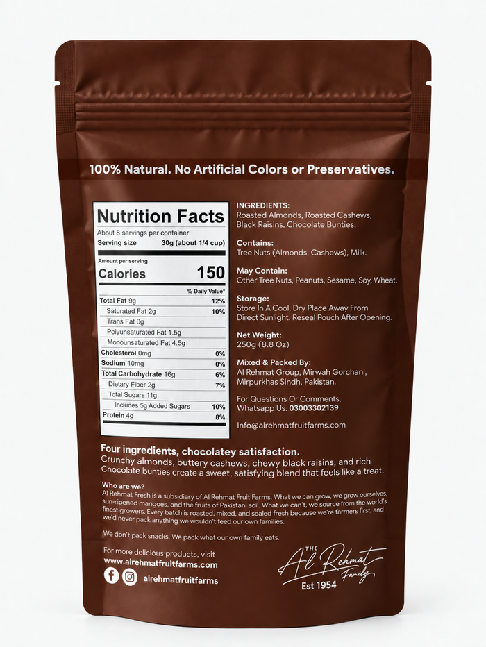 INGREDIENTS & NUTRITION INFO