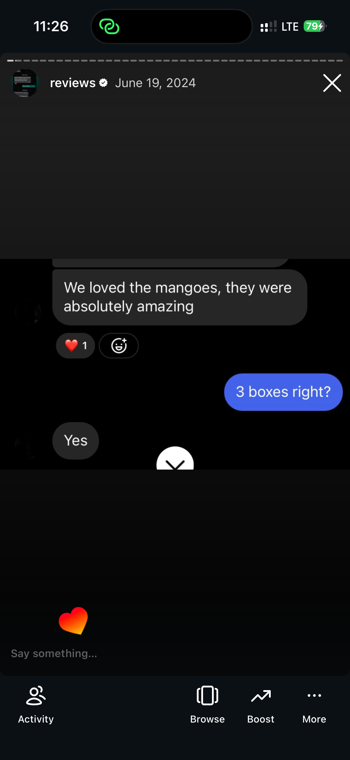 Customer review screenshot 2