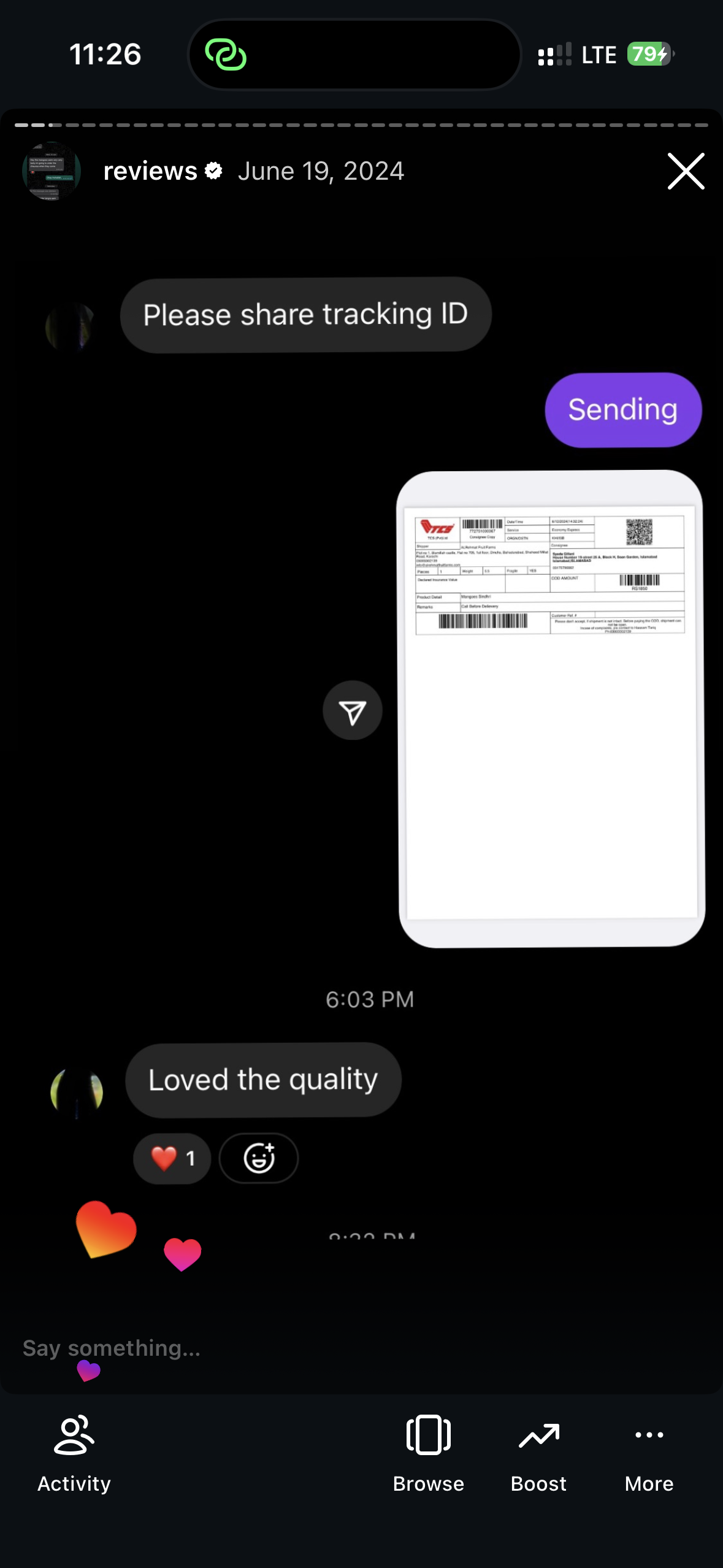 Customer review screenshot 3