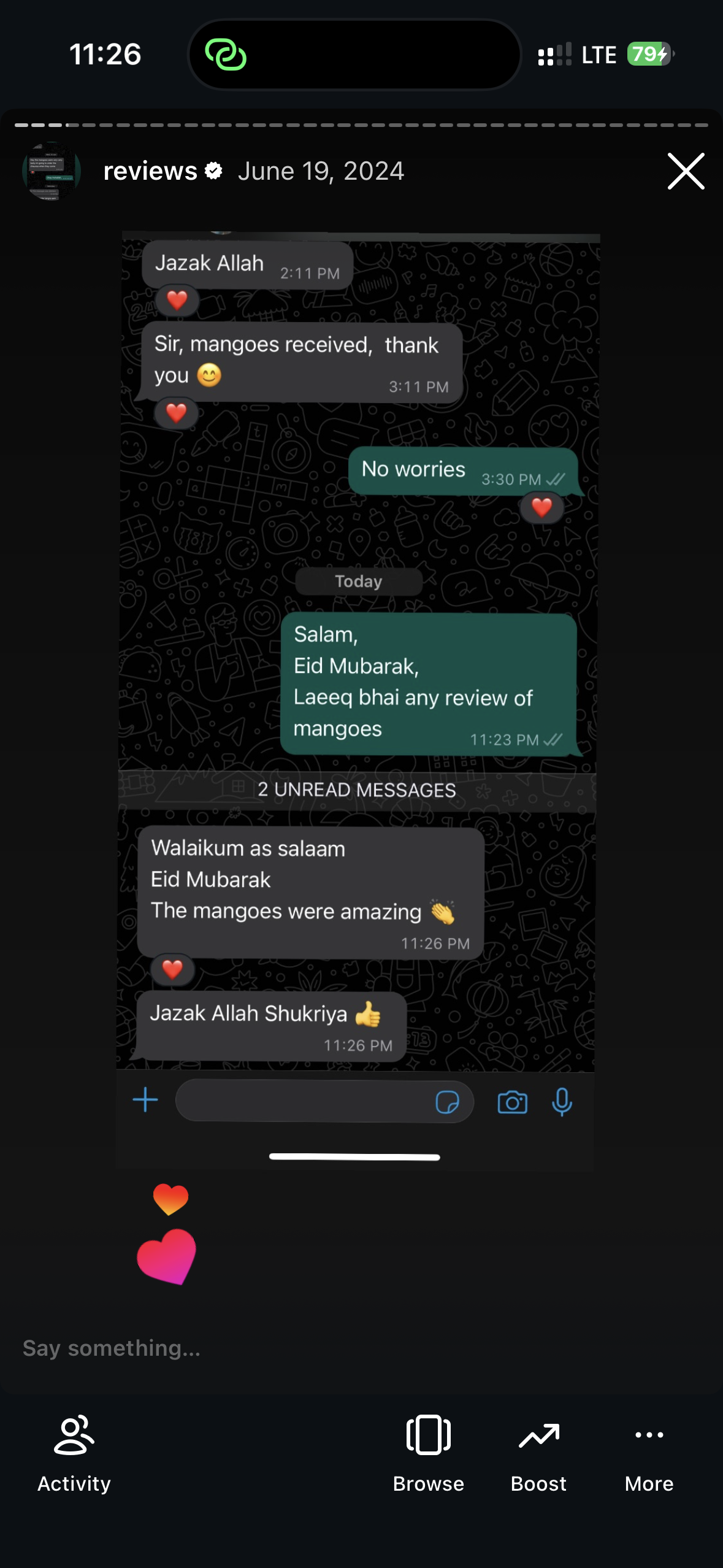 Customer review screenshot 4
