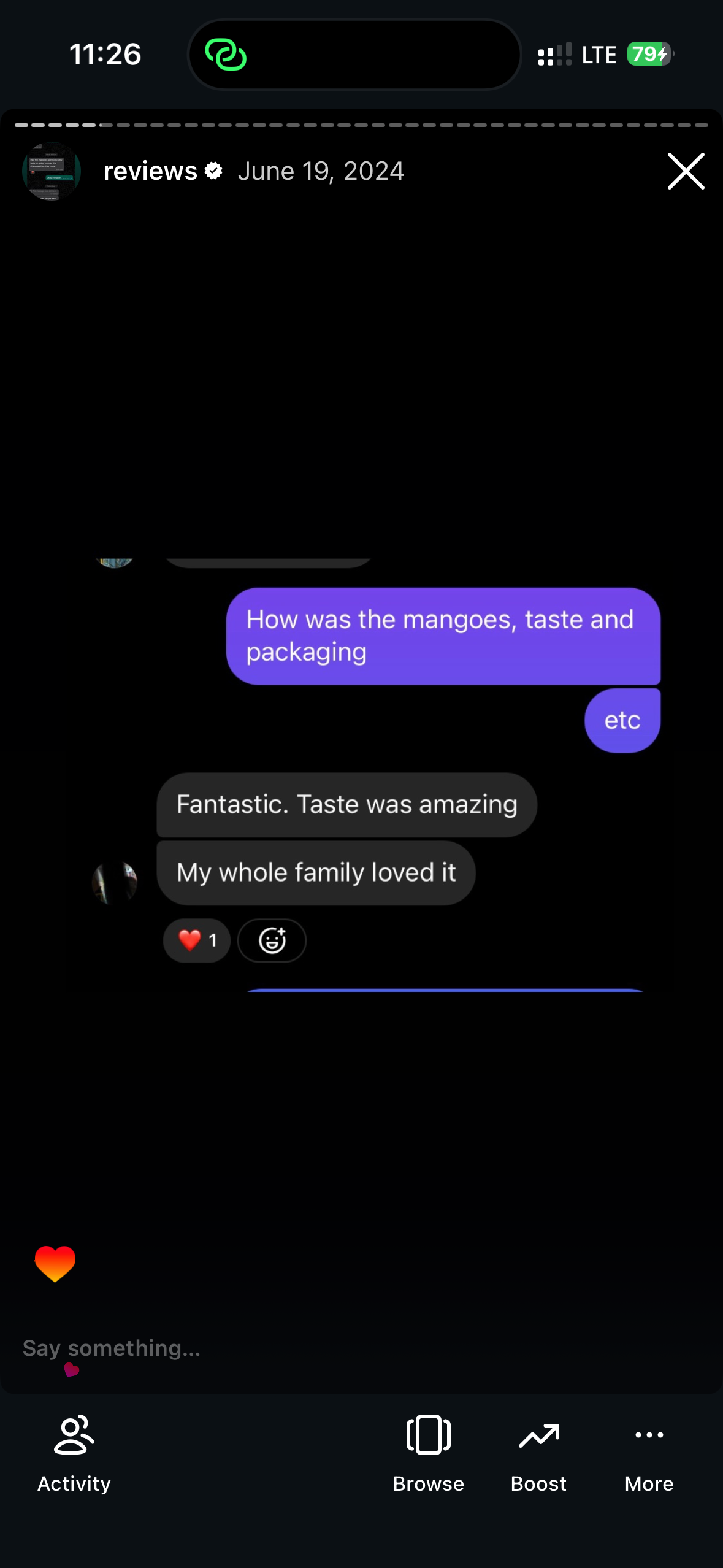 Customer review screenshot 6