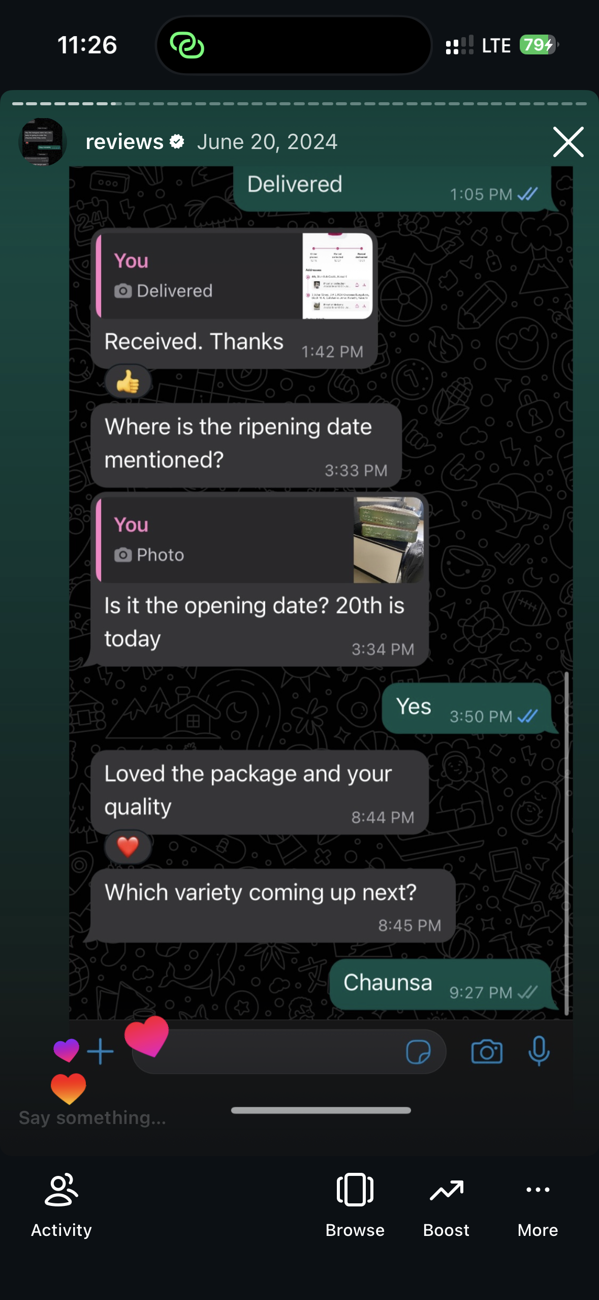Customer review screenshot 8