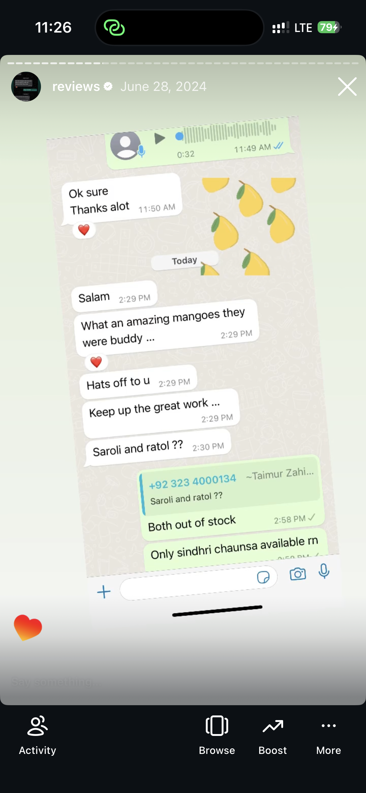 Customer review screenshot 12
