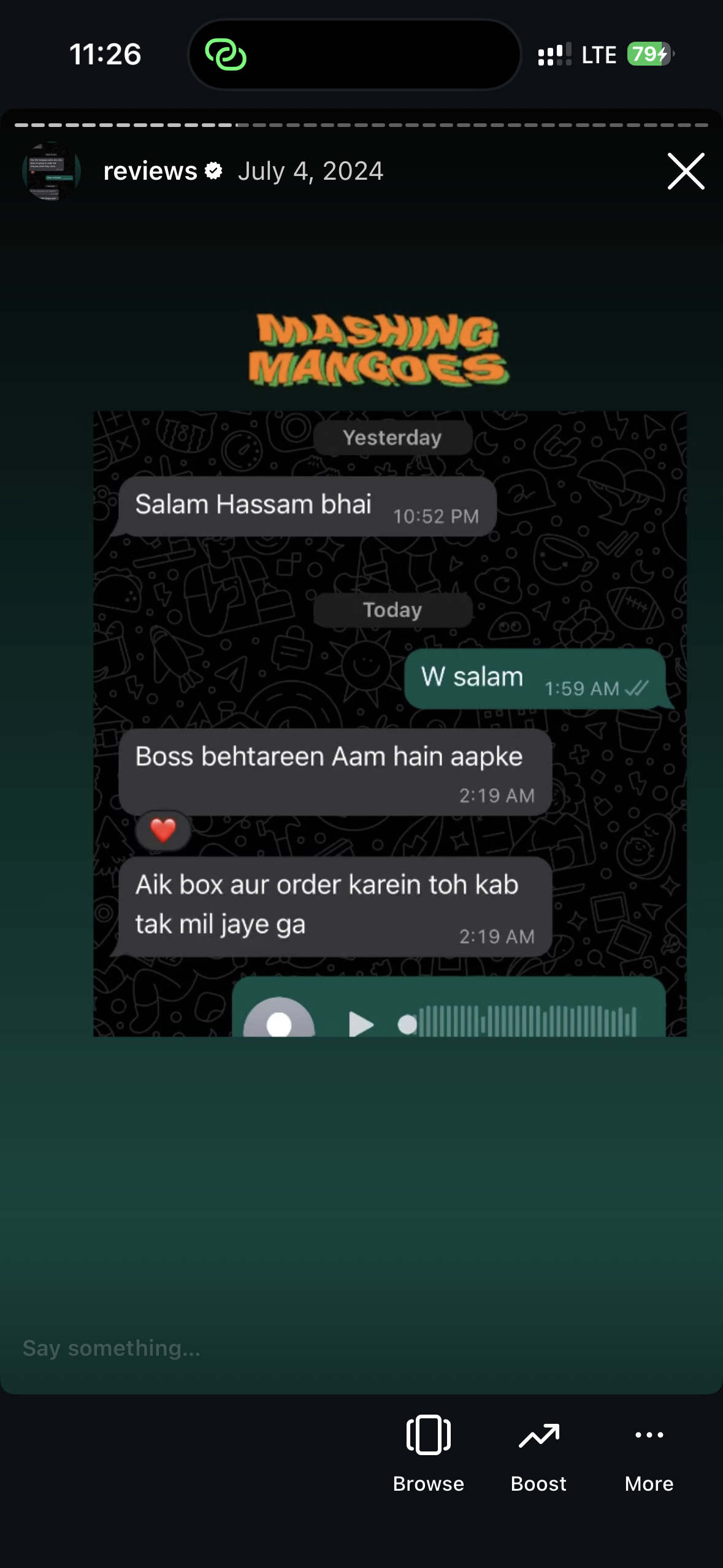 Customer review screenshot 14