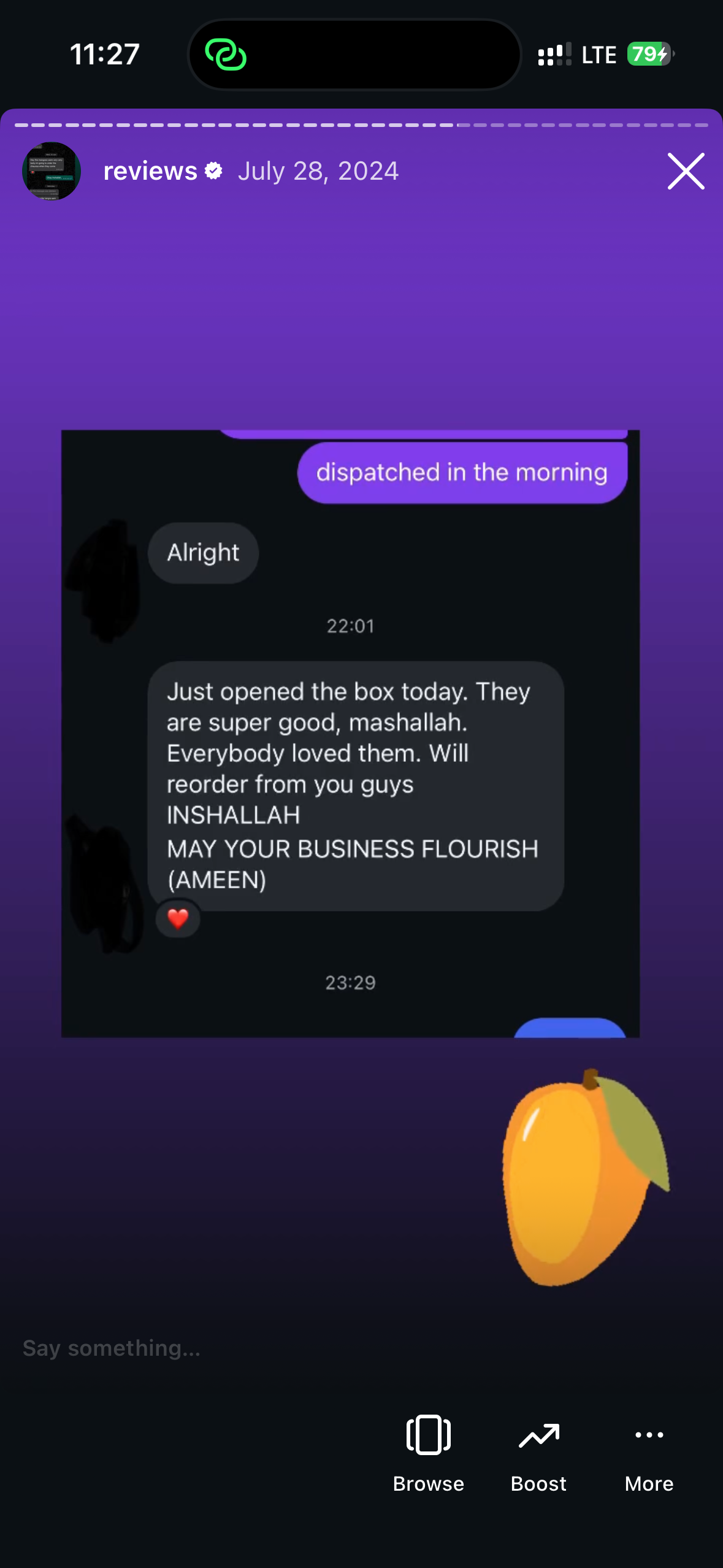 Customer review screenshot 27