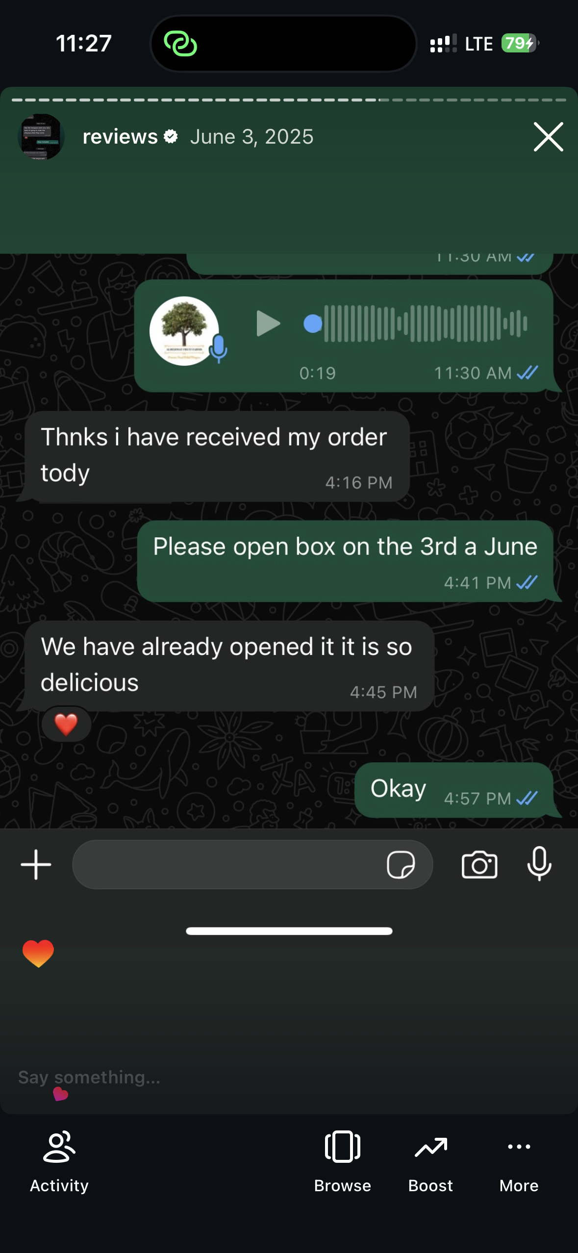 Customer review screenshot 28