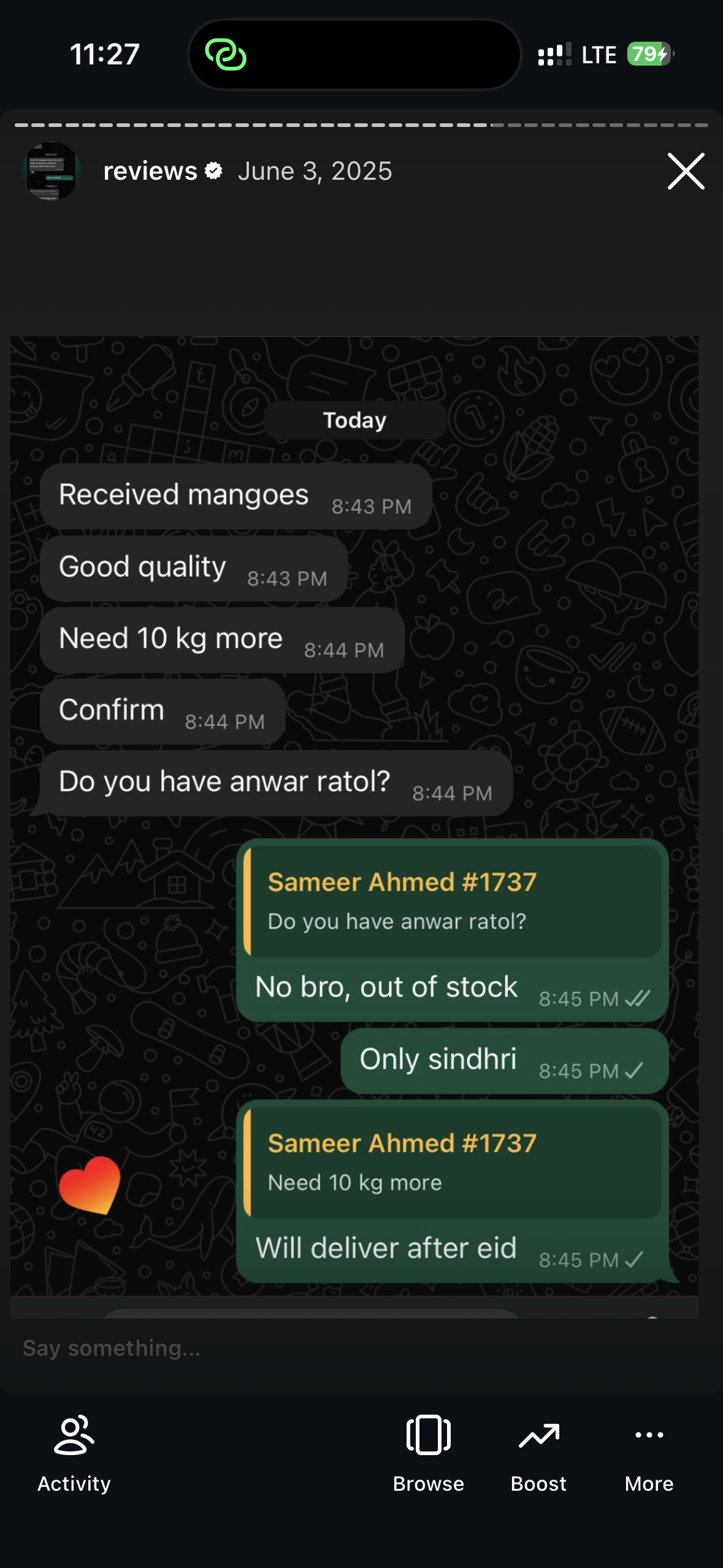Customer review screenshot 29