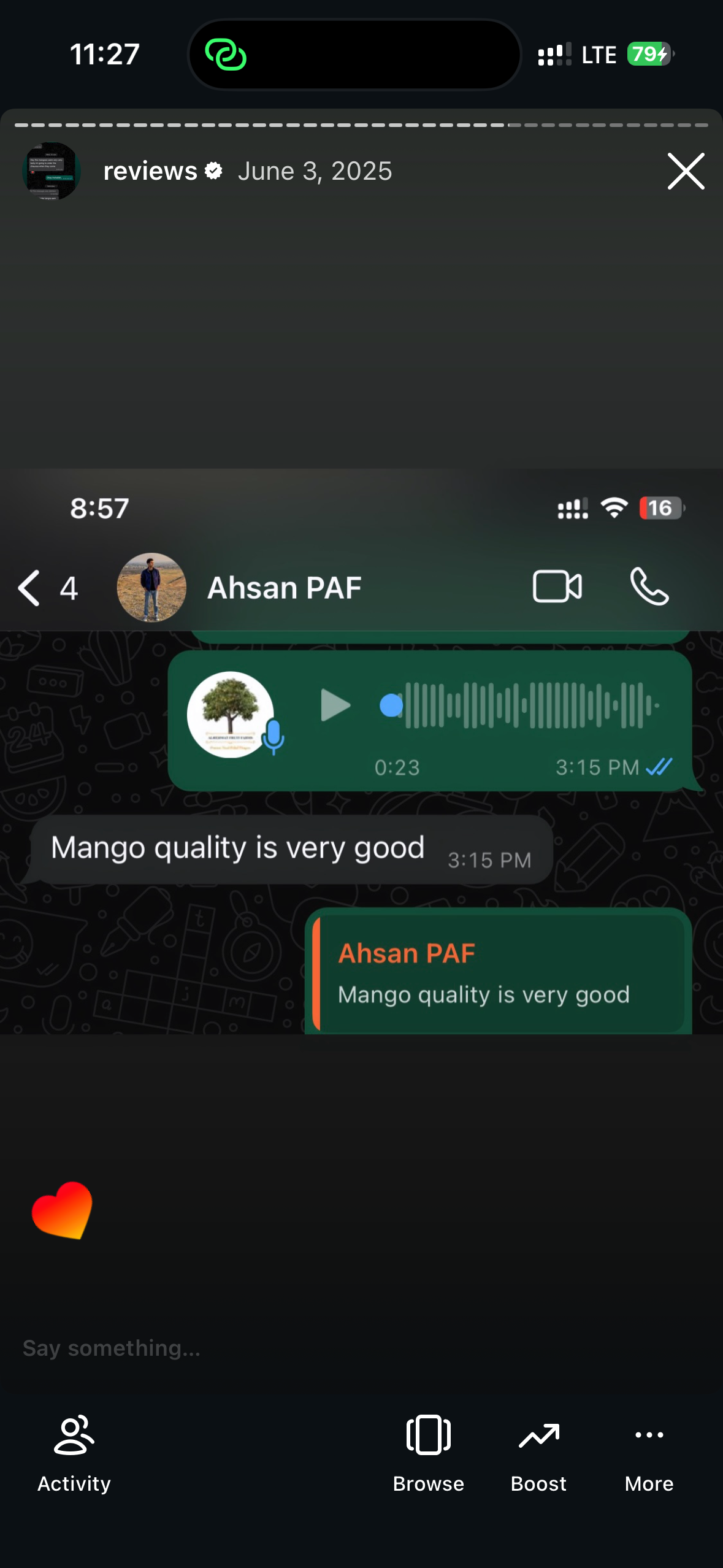 Customer review screenshot 30