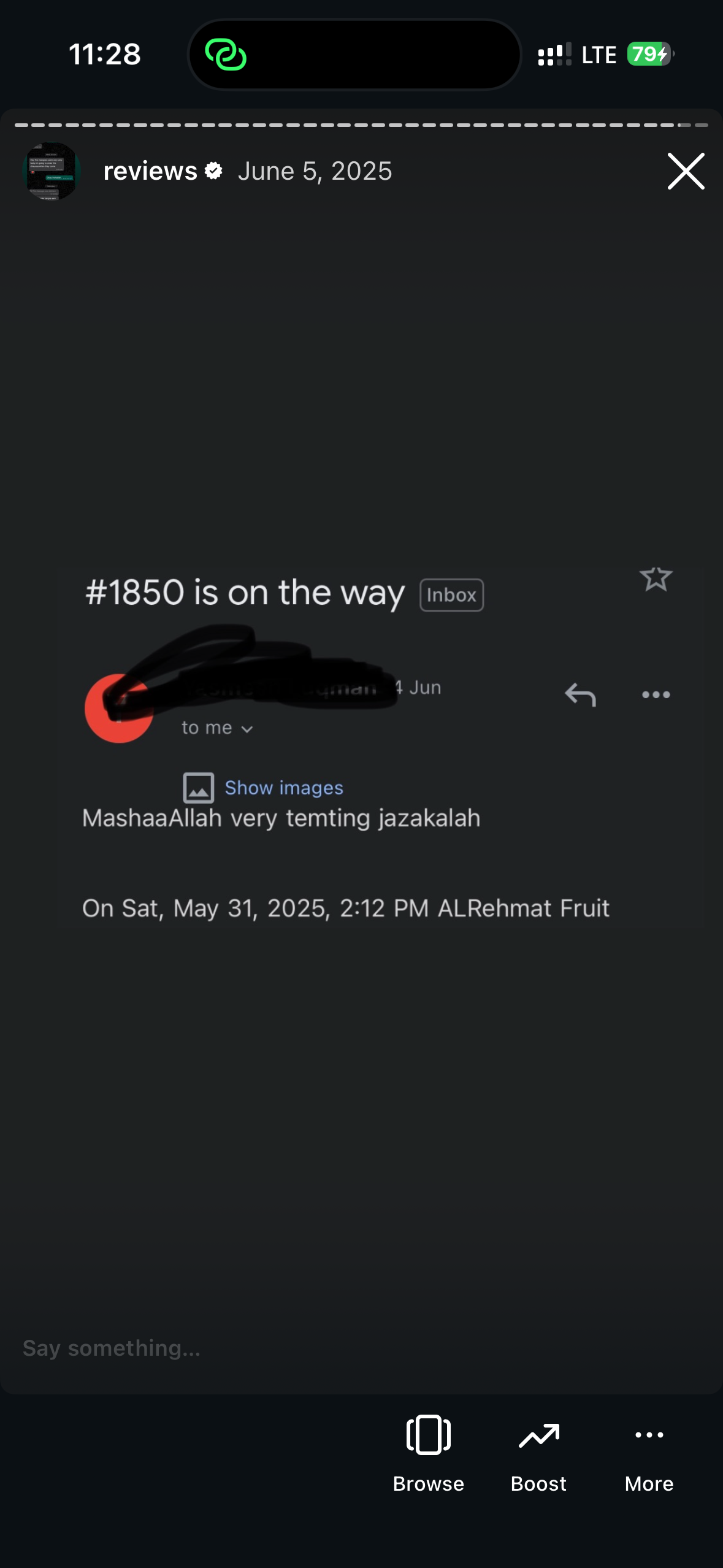 Customer review screenshot 40